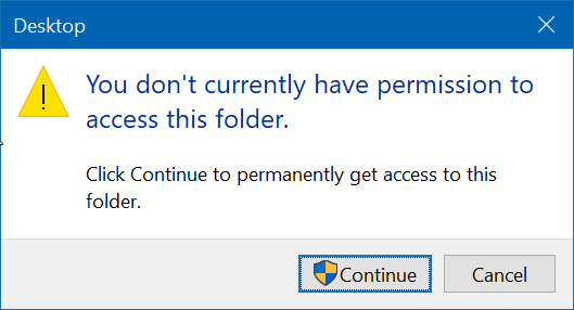 Fix You Dont Currently Have Permission To Access This Folder Error