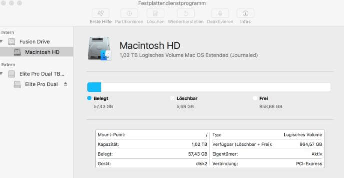 mac os catalina stürzt ab dienstprogramm