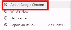 about chrome