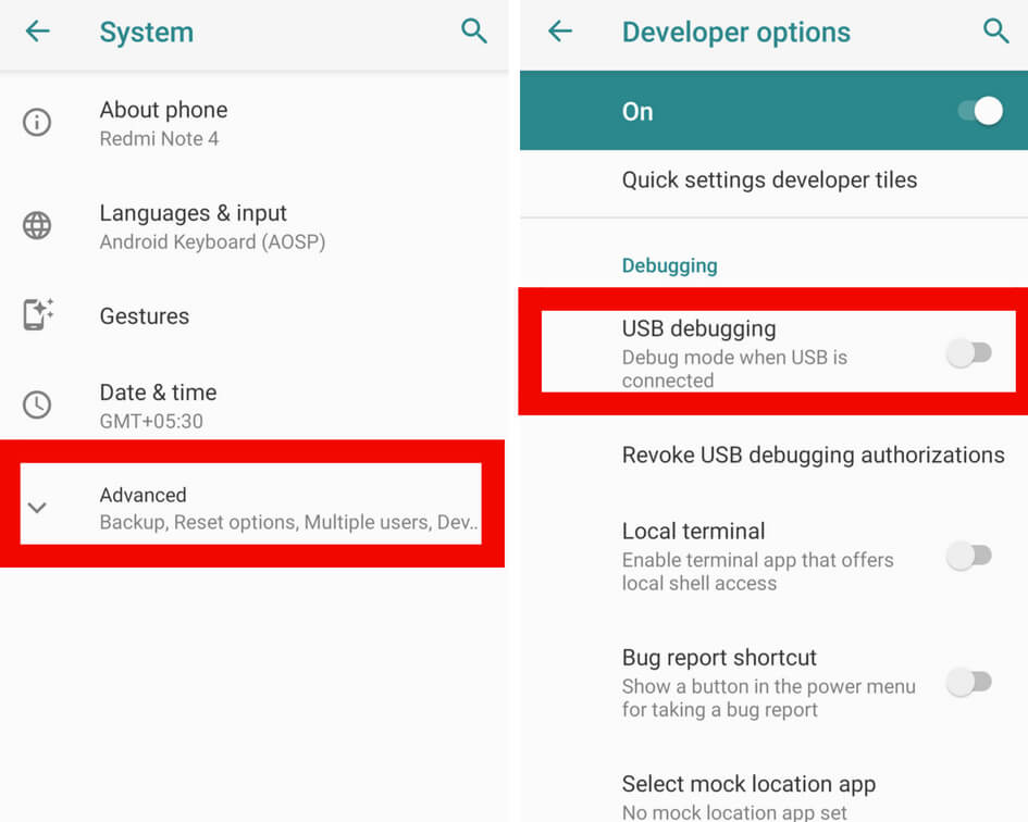 How To Enable USB Debugging On Android iOS Windows Mac