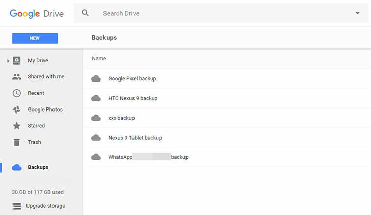 retrieve data from dead phones via Google Drive