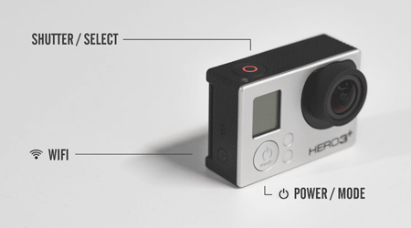 gopro shutter and mode button