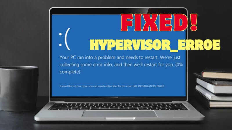 blue screen hypervisor error windows 10 11