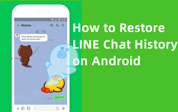 restore LINE chat history on Android