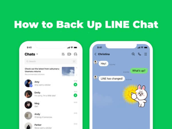 how to back up LINE chat