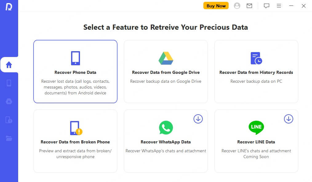 choose recover phone data