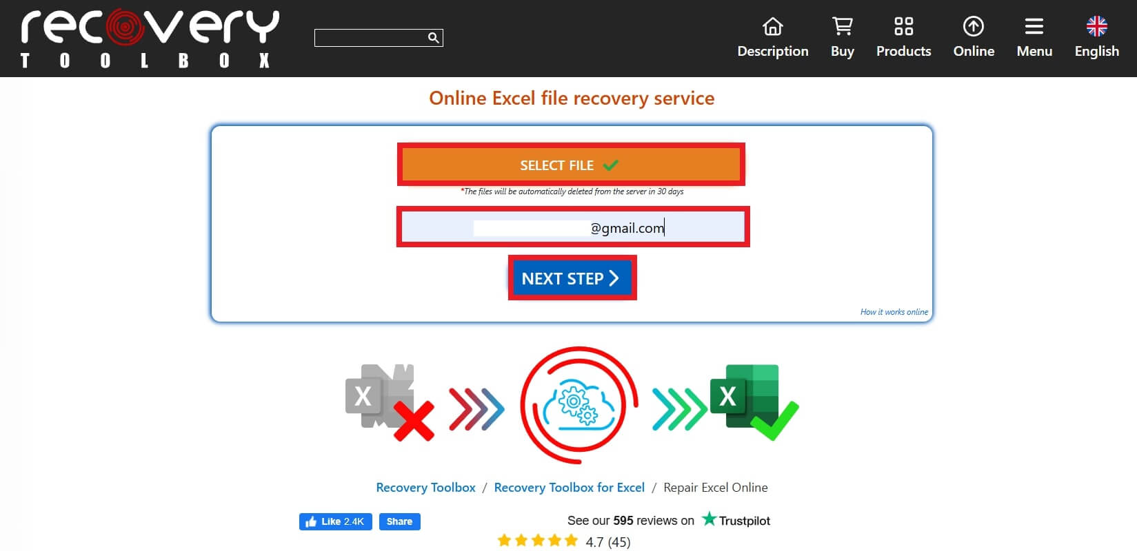 select file