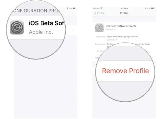 delete ios 17 beta