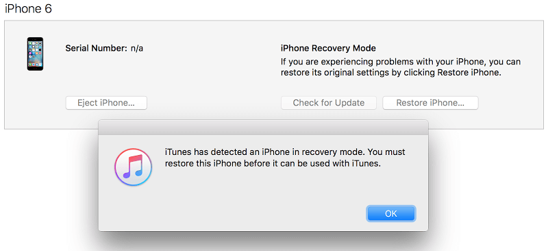 Fix iOS 17 iPhone stuck in Recovery Mode with iTunes