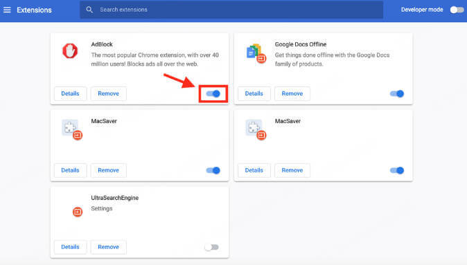 Disable Ad Blockers & Extensions