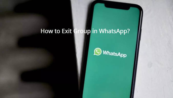 interface of How to Exit Group in WhatsApp