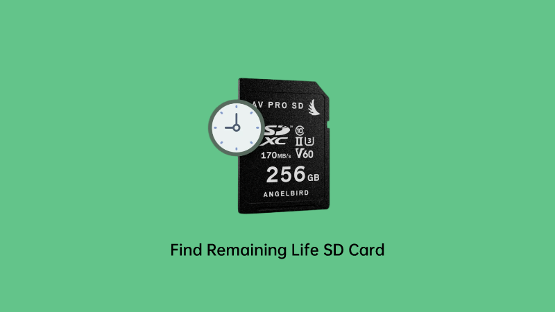 find remaining life sd card