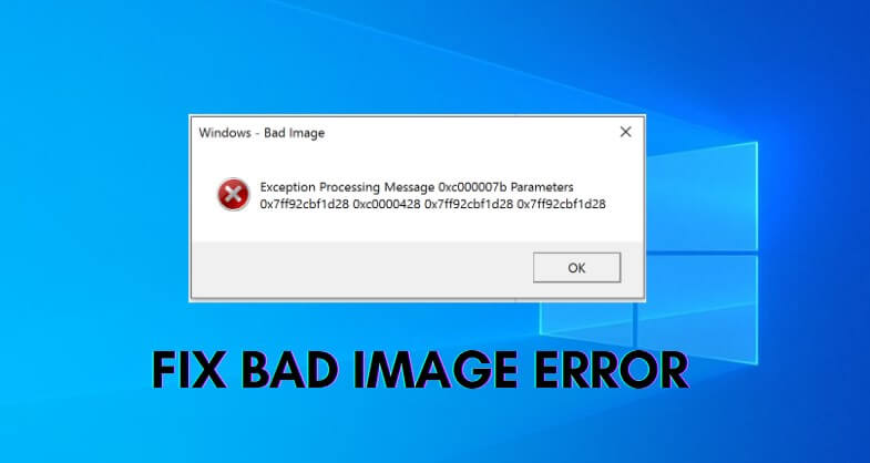 fix bad image error
