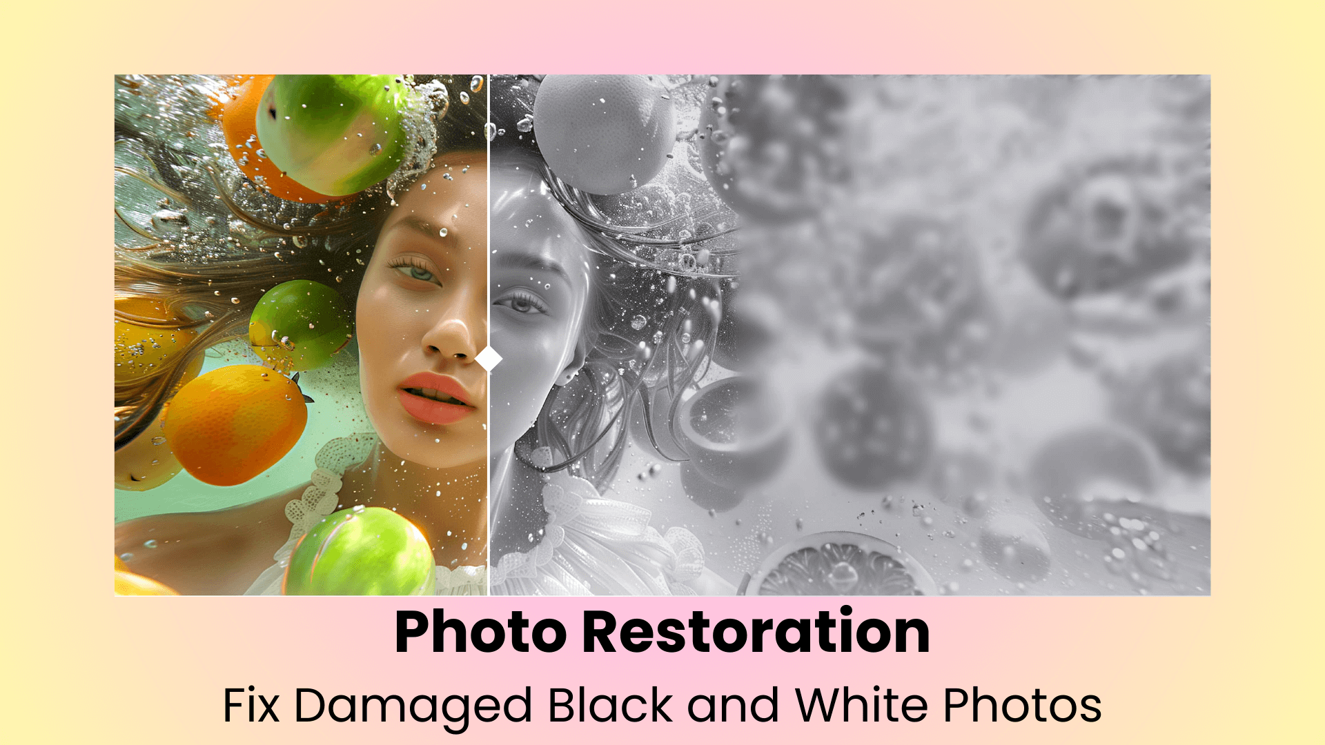 restore damaged black and white photos free online