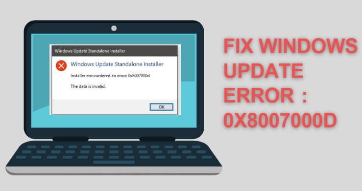 fix windows update error 0x8007000d