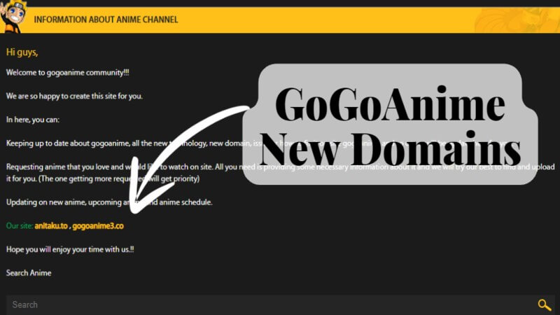gogoanime new domains