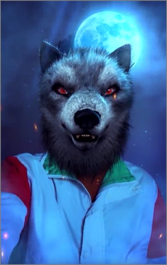 werewolf halloween filter