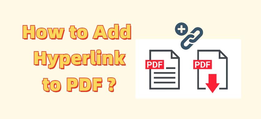 how to add hyperlink to pdf