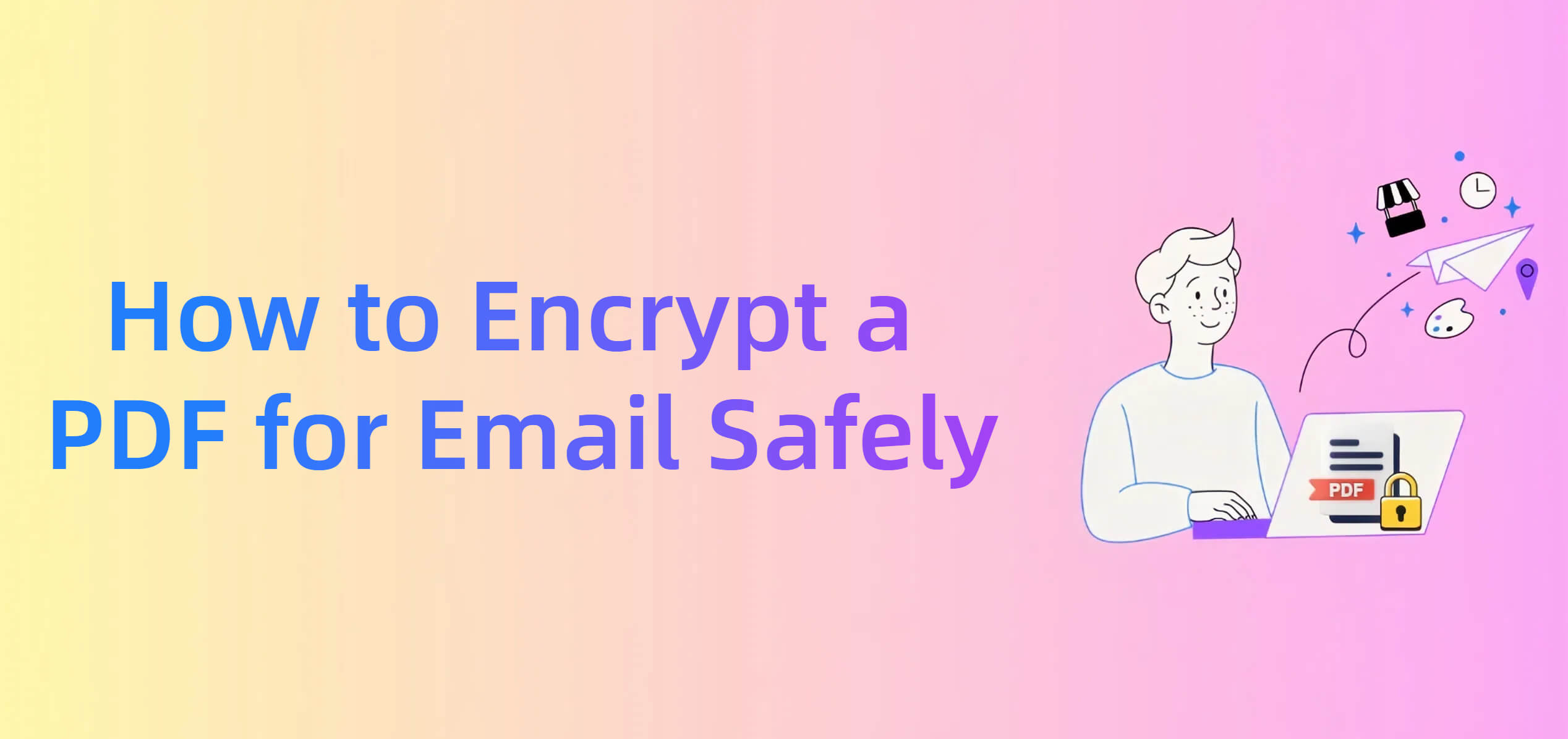 how to encrypt a pdf for email