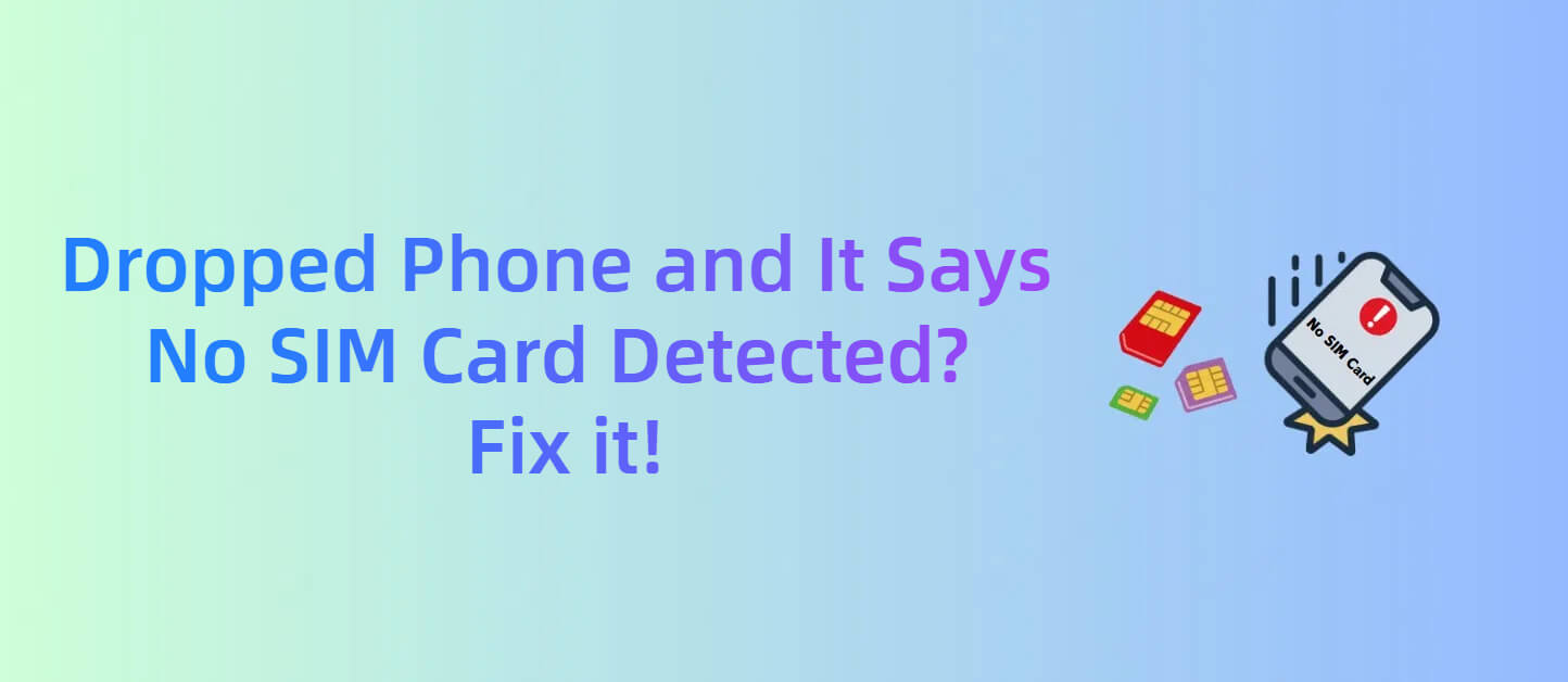 how to fix dropped phone and it says no sim card detected