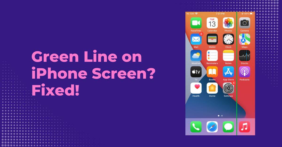fix green line on iphone screen