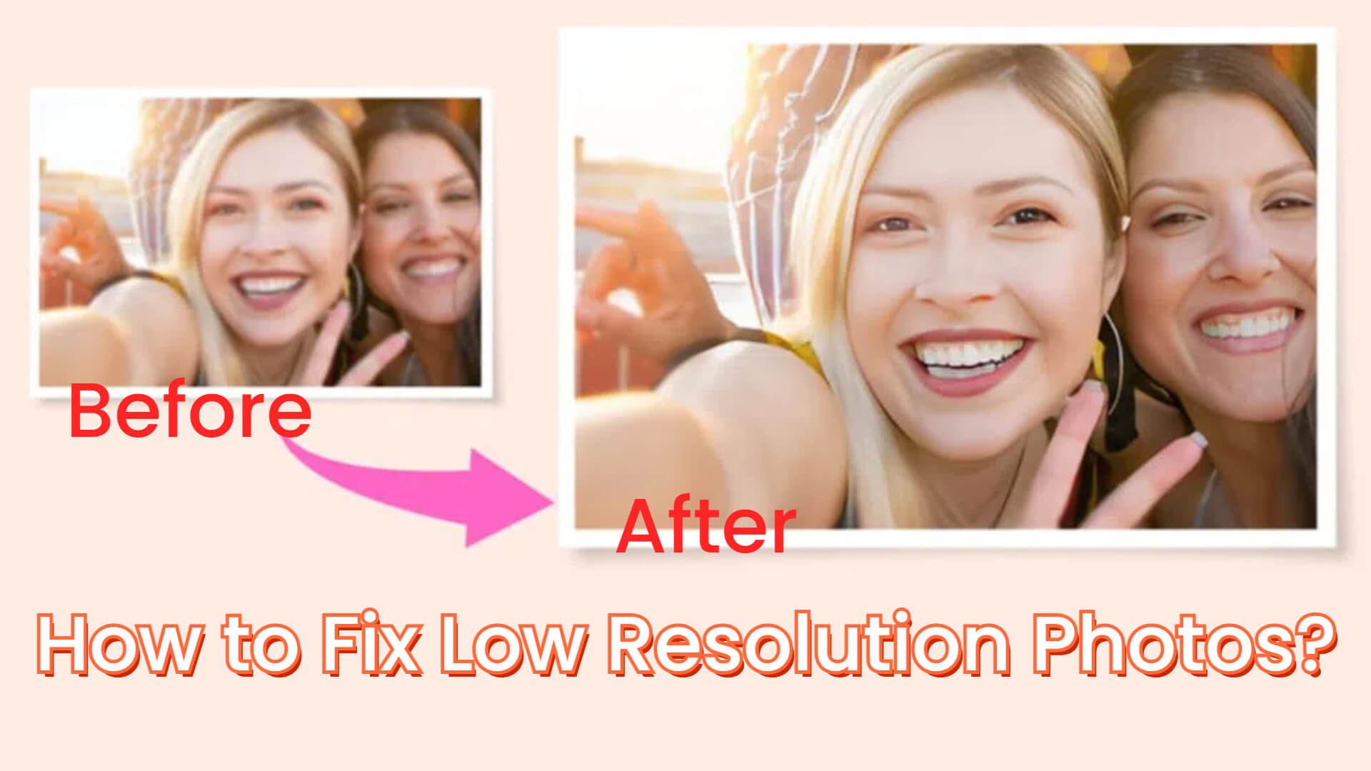 how to fix low resolution photo