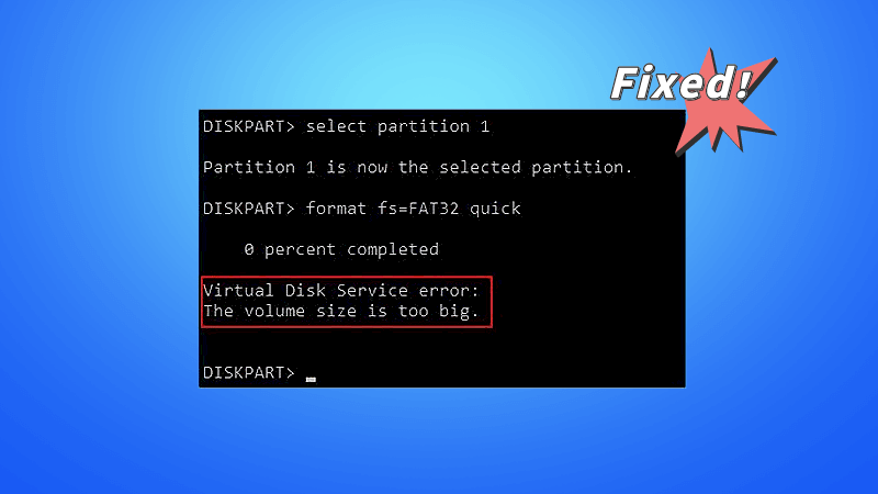 How to fix virtual disk service error
