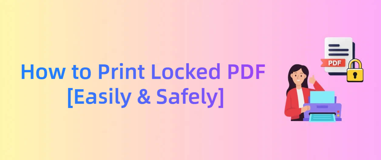 how to print locked pdf