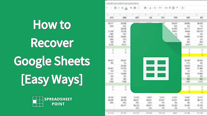recover deleted google sheets