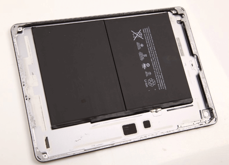 inspect battery to fix ipad stuck in boot loop