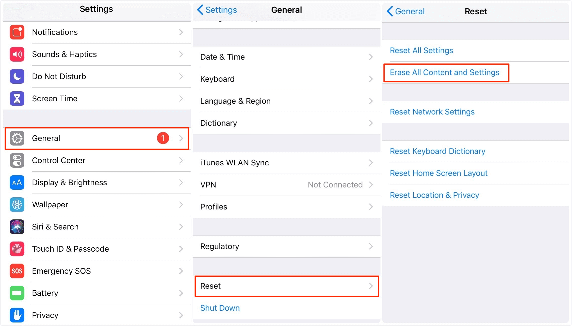 restore from iCloud backup