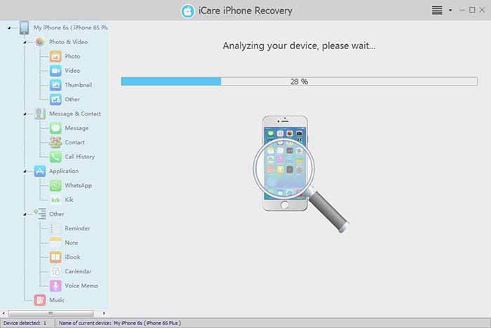 icare data recovery guide analyze device