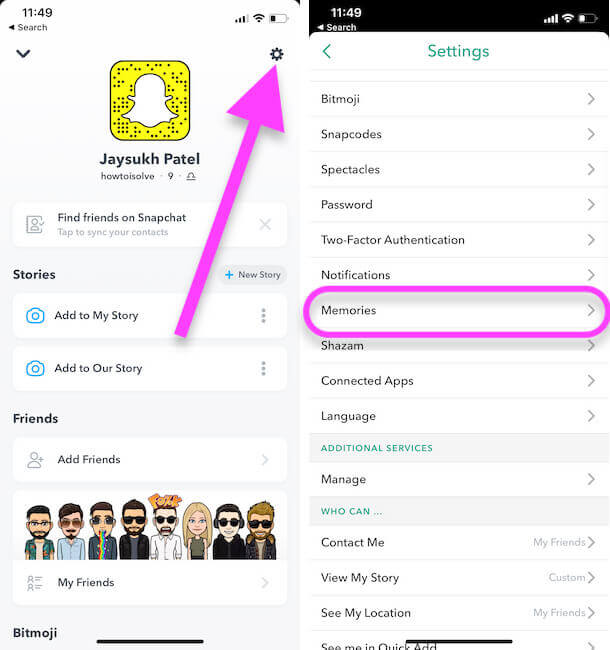 recover deleted snapchat photos from memories