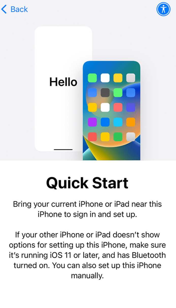 iphone quick start