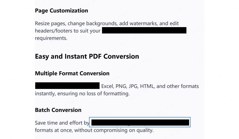 redact pdf with pdfull