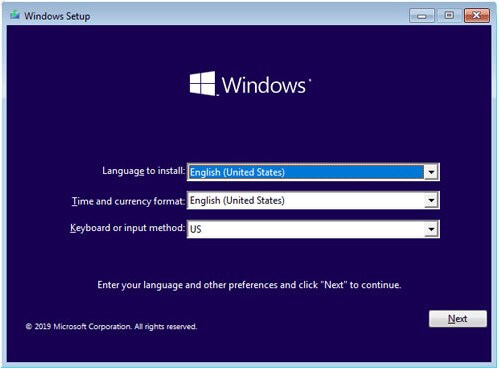 perform a clean install of windows