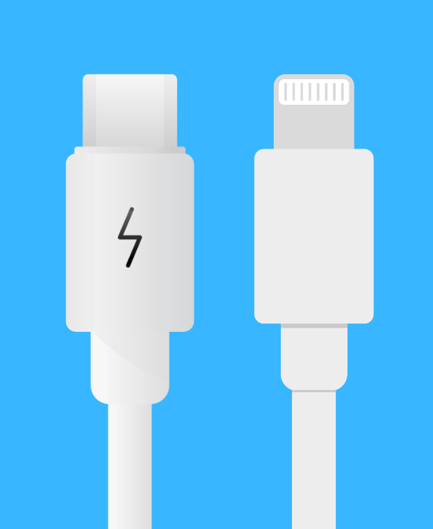 power sharing iphone usb-c to lightning cable