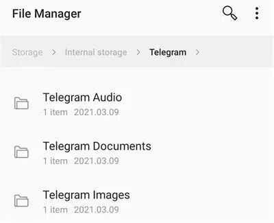 retrieve telegram messages from images folder