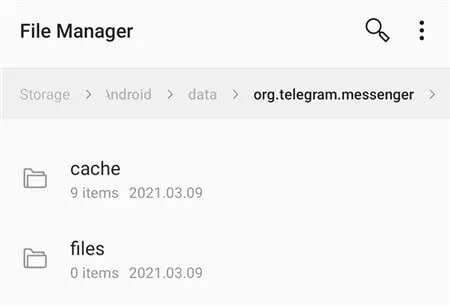 use cache folder to recover deleted telegram messages