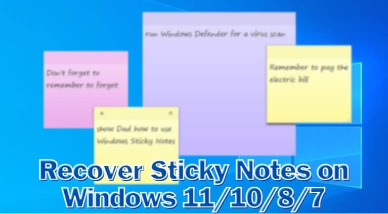recover sticky notes on windows