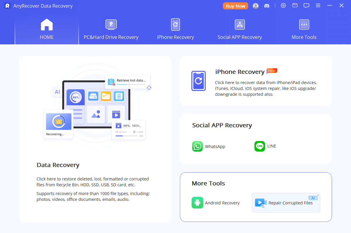 repair corrupted word document with anyrecover