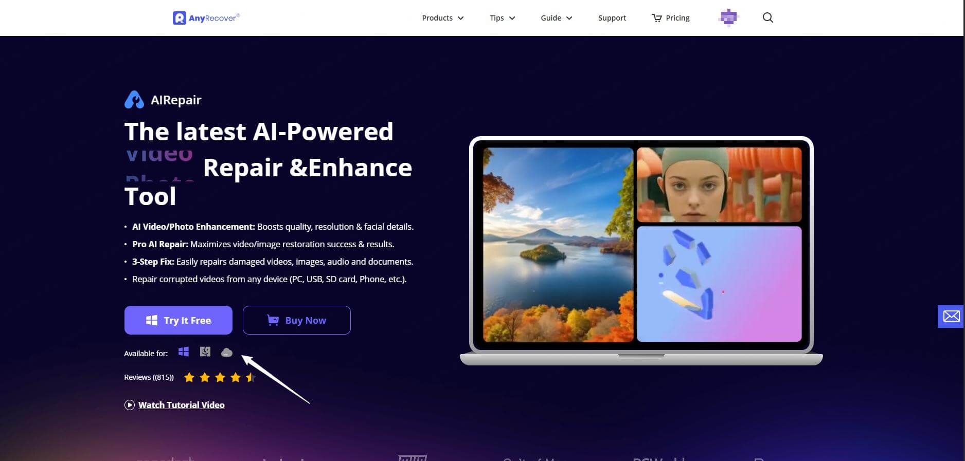 airepair online website