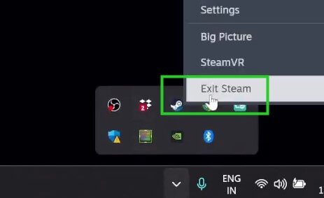 exit steam