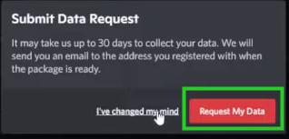 confirm to request data