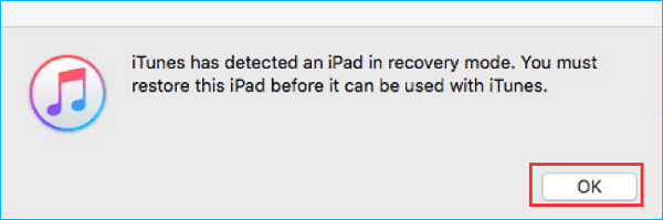 restore the iPad via iTunes