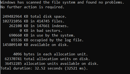 fix corrupted word file via chkdsk