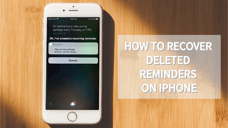 how to restore deleted reminders on iphone