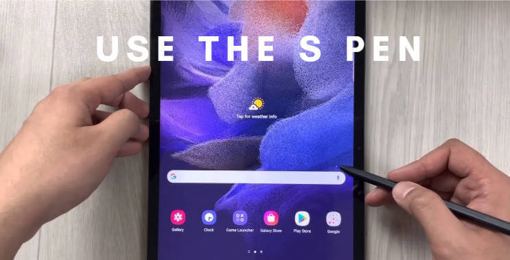 Use The S Pen to screenshot for how to screenshot samsung s22
