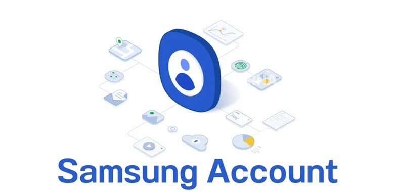 interface of creating and delete  a samsung account width=