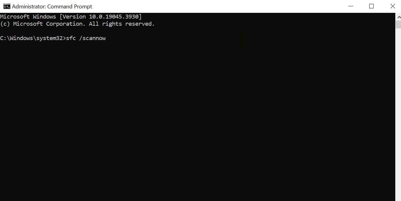 type in the command prompt